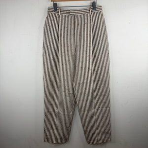 Bottega Veneta Crush Cotton Striped Trousers