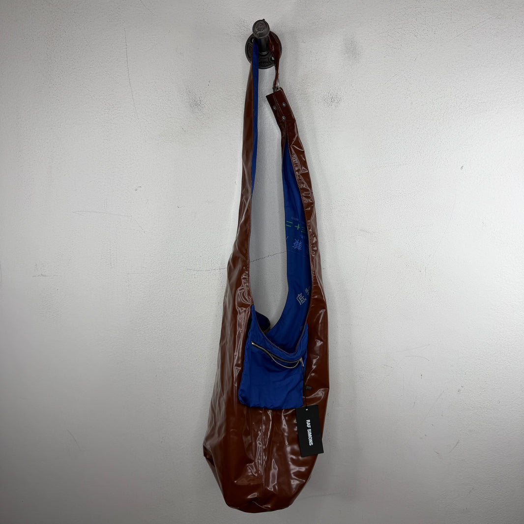 Raf Simons Brown Latex Sling Bag