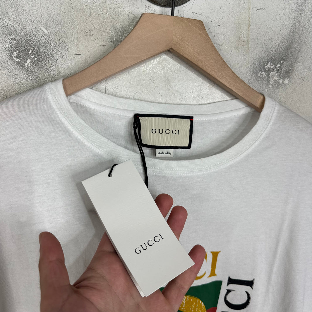 Gucci White Bootleg Logo T-Shirt