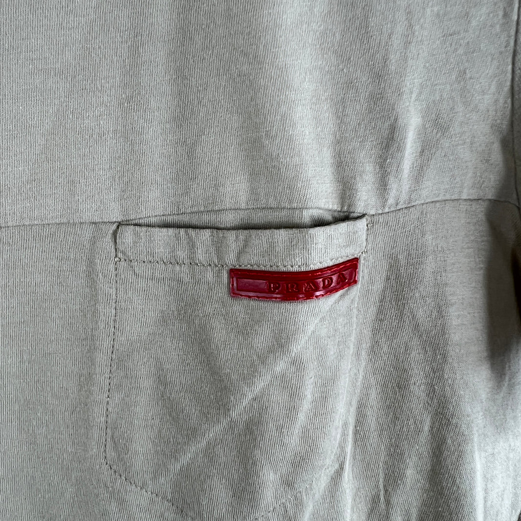Prada Beige Basic T-Shirt