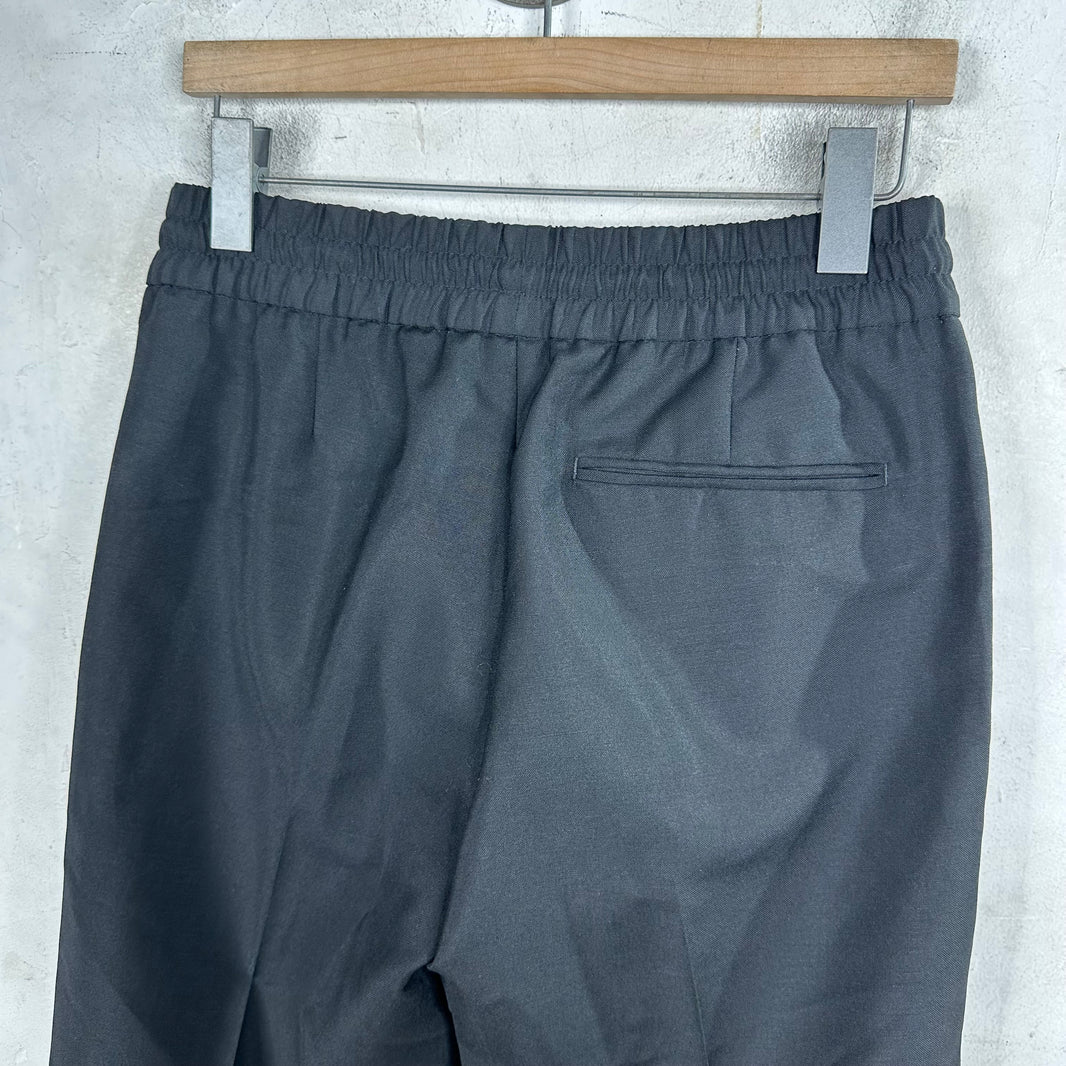 Acne Studios Wool Pleated Elastic Waistband Trousers