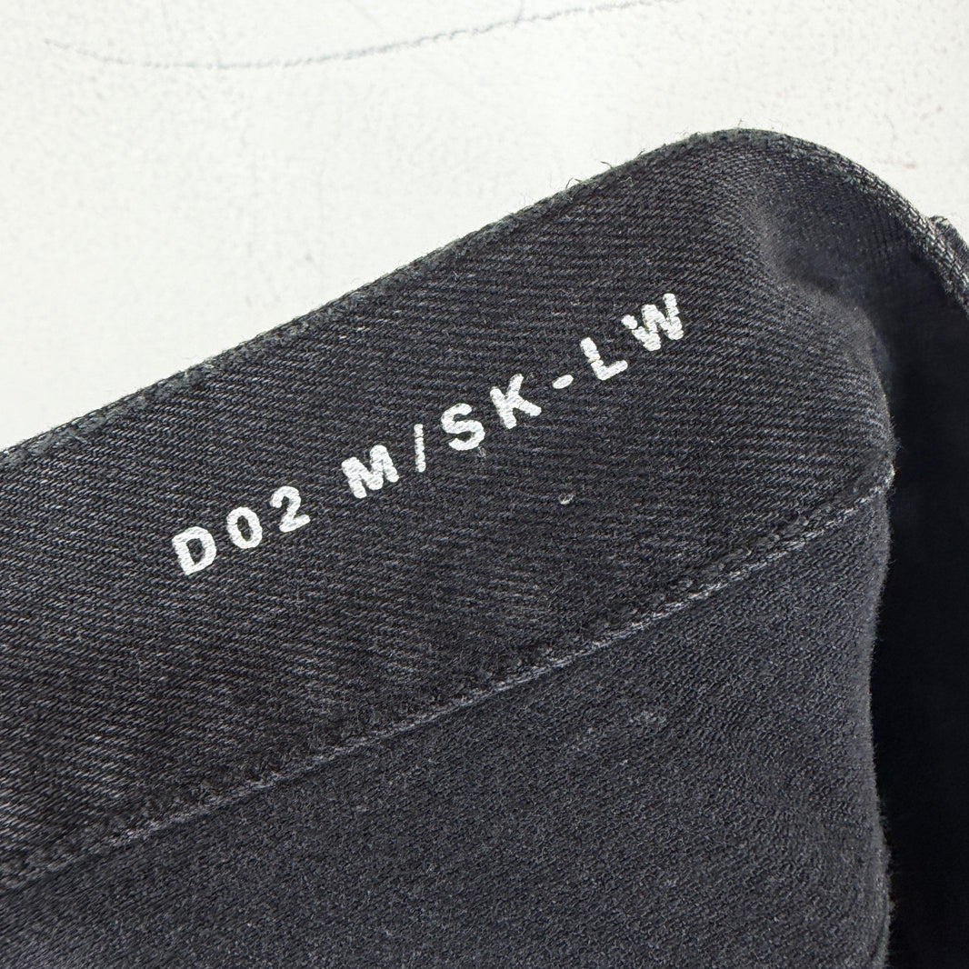 Saint Laurent Black D02 Knee Cut Denim Jeans