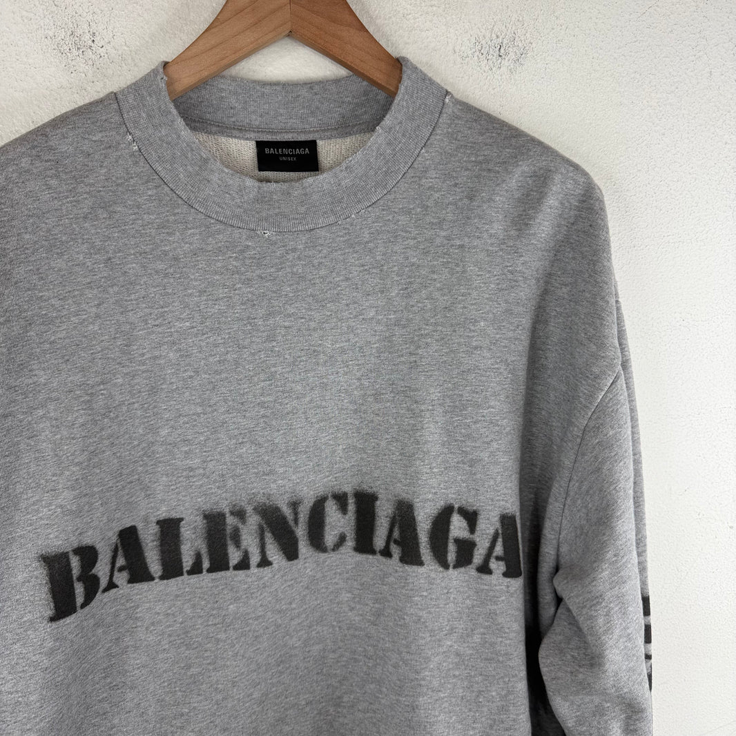 Balenciaga Sample Stencil Logo Sweatshirt