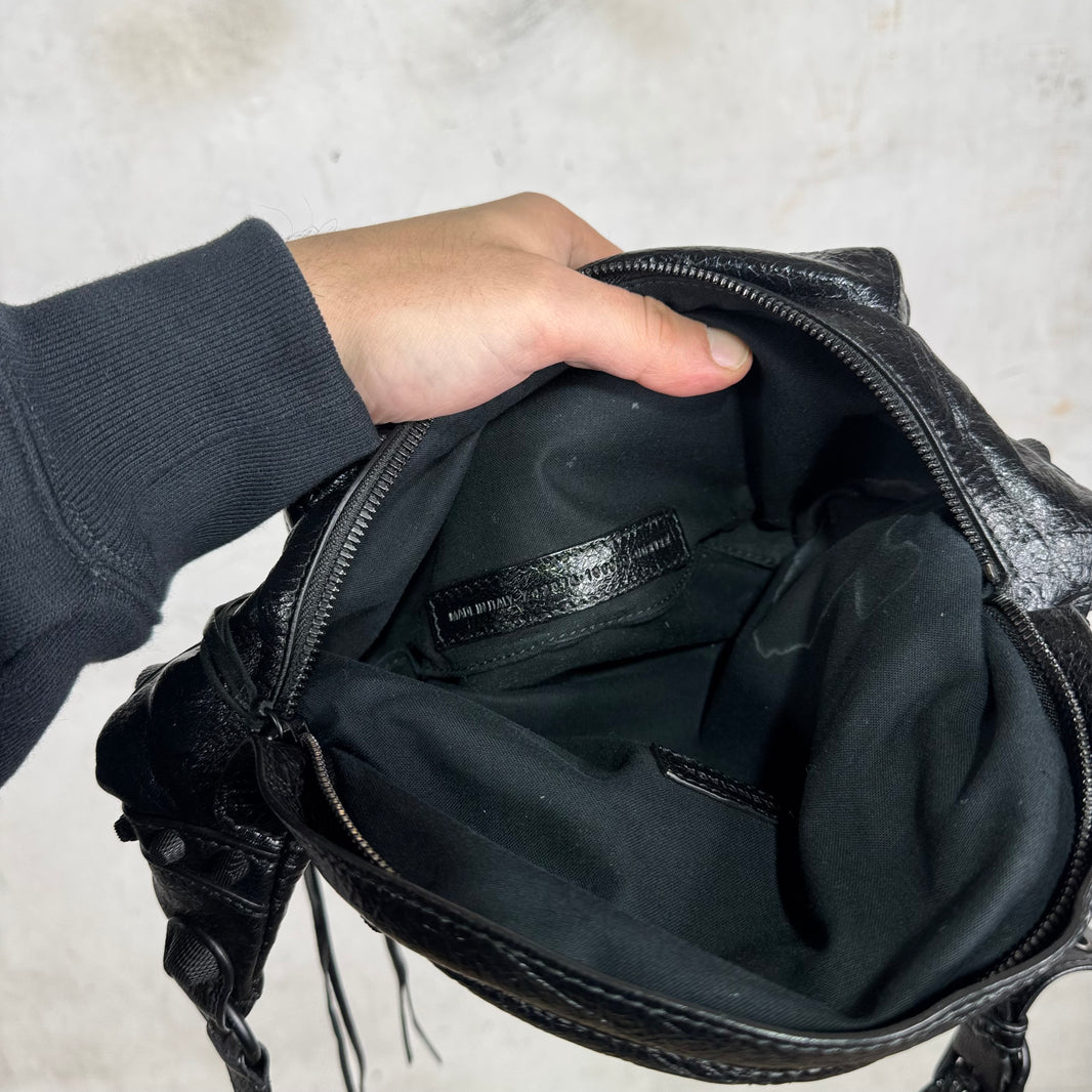Balenciaga Black Cagole Waist Bag