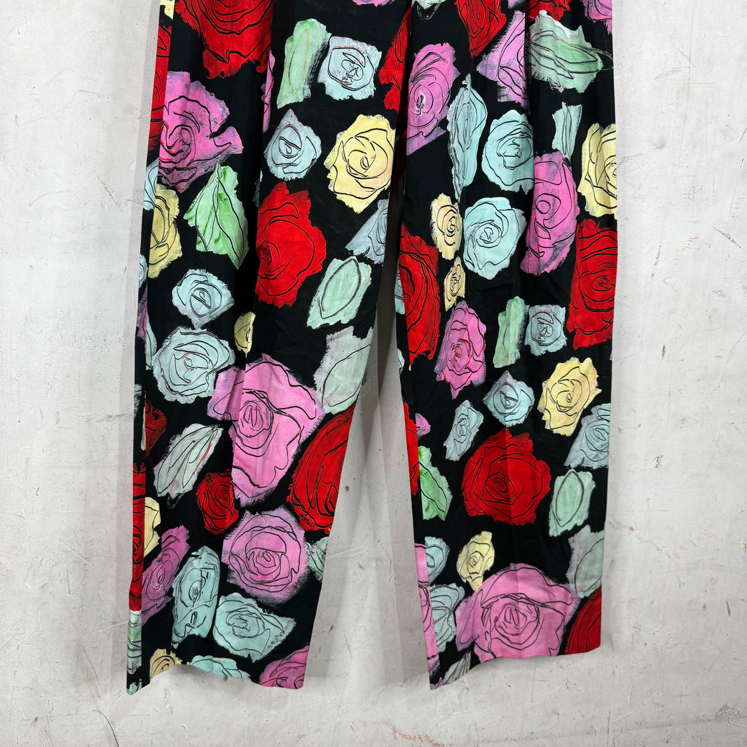 Marni Floral Pleated Loose Trousers