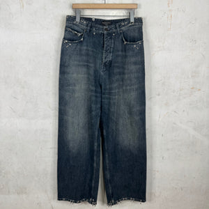 Balenciaga Dark Wash Sample Pierced Jeans