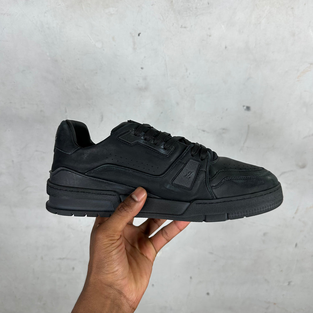 Louis Vuitton Leather Distressed Trainer