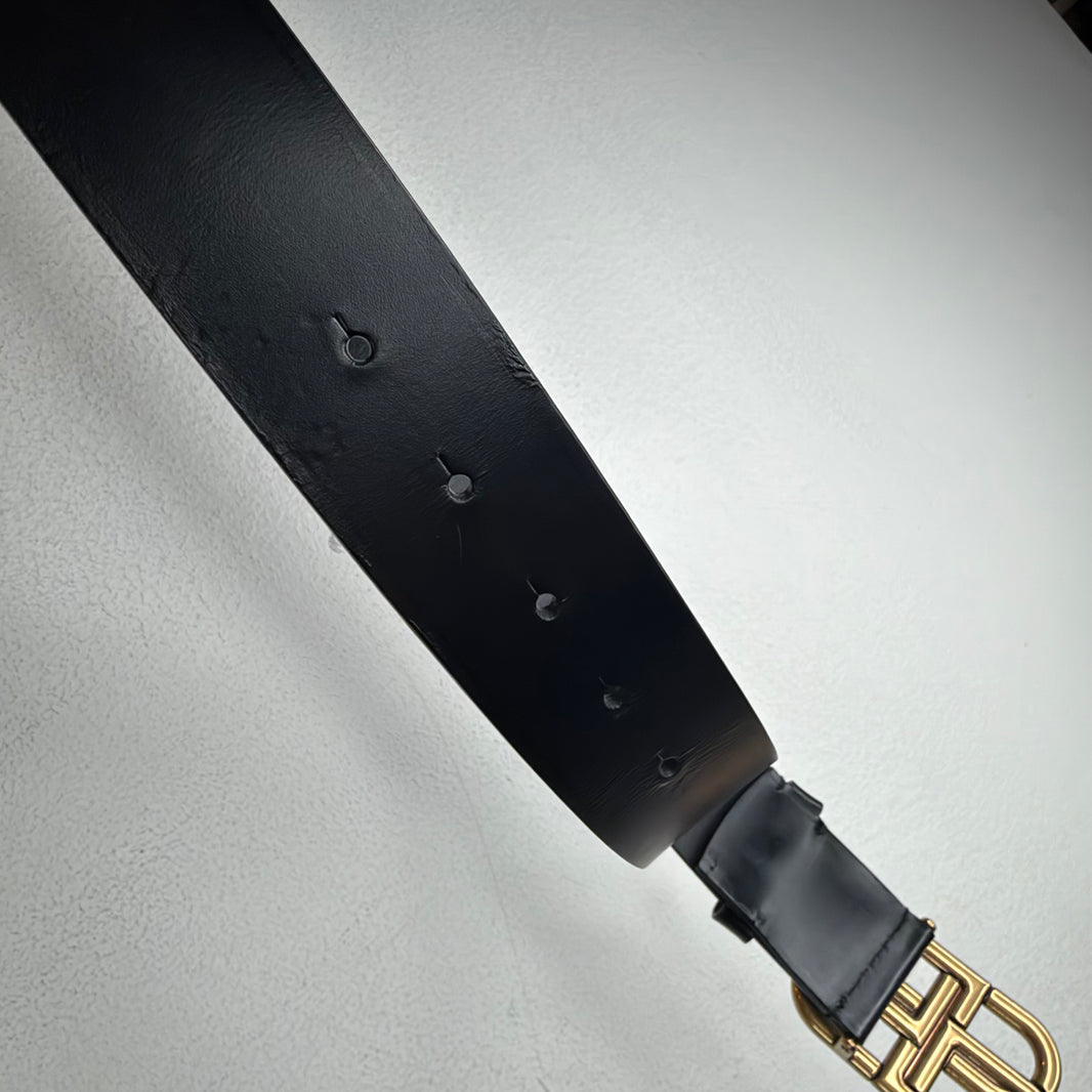 Balenciaga Gold Interlock BB Belt