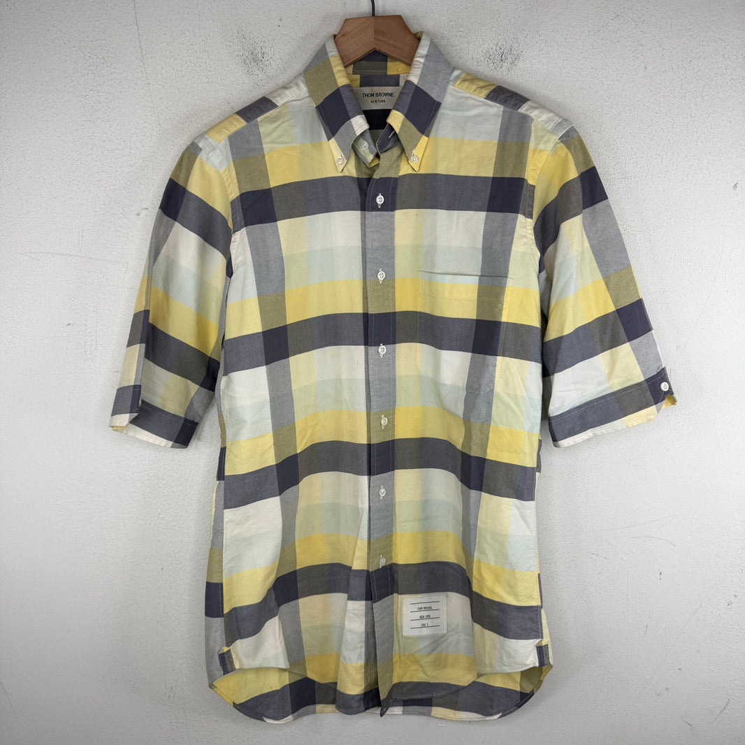 Thom Browne Pastel Striped Button Up Shirt
