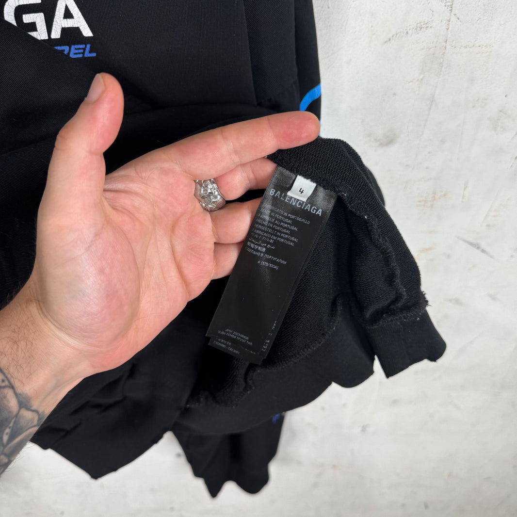 Balenciaga Black Surfer Logo Hoodie