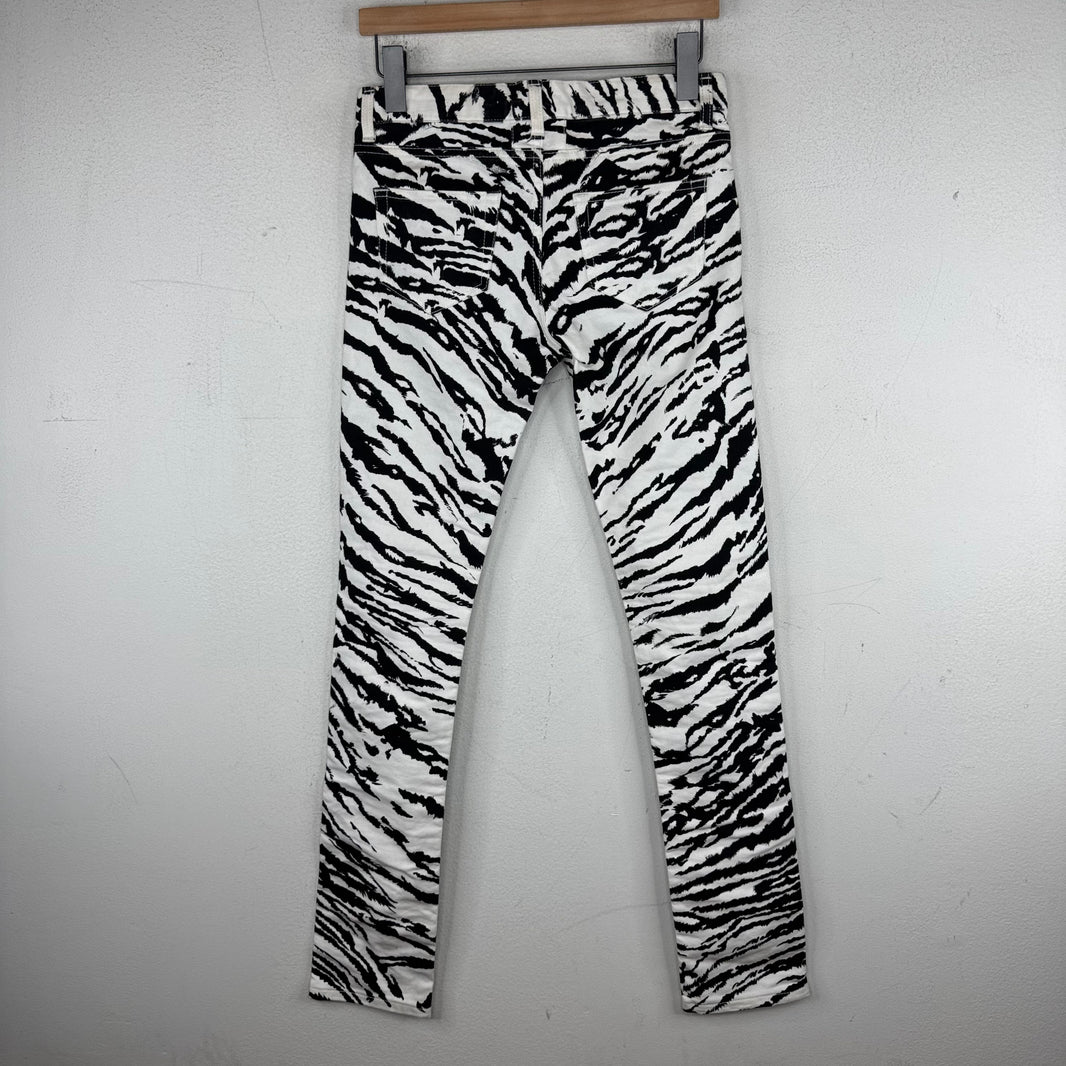 Saint Laurent D01 Zebra Jeans
