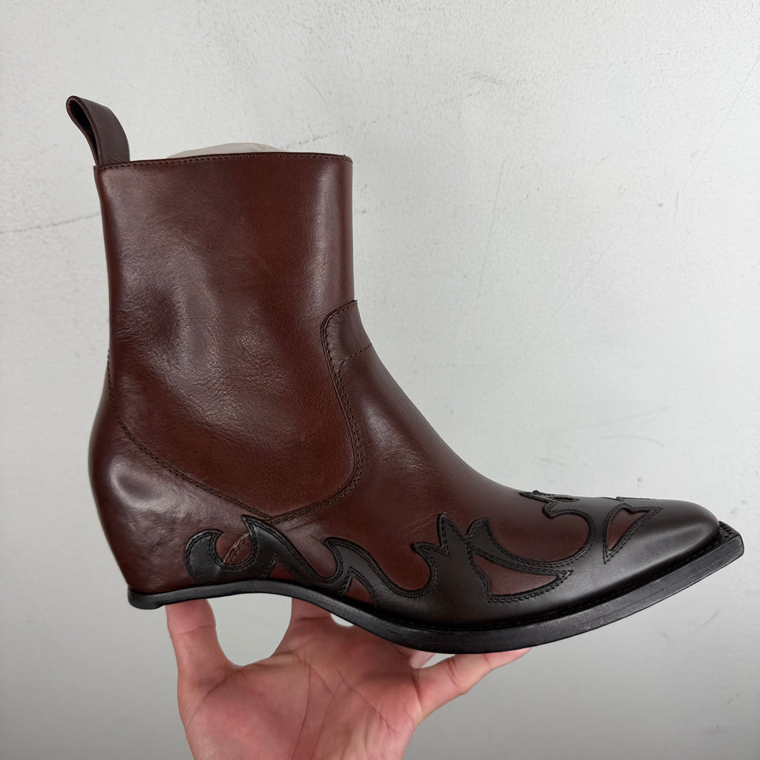 Margiela Heel-less Western Flame Boots