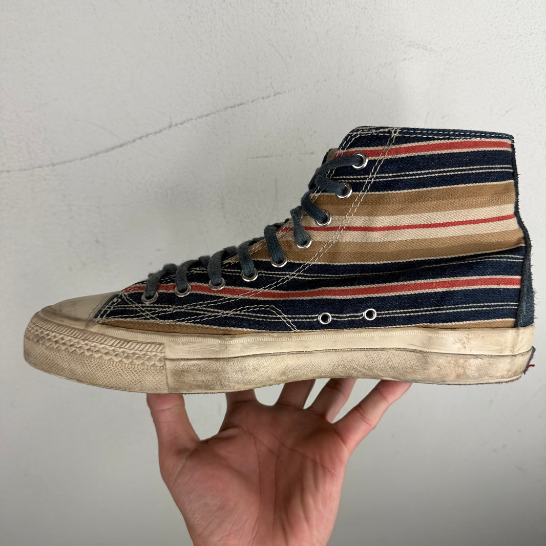 Visvim Striped Skagway High Top Sneakers