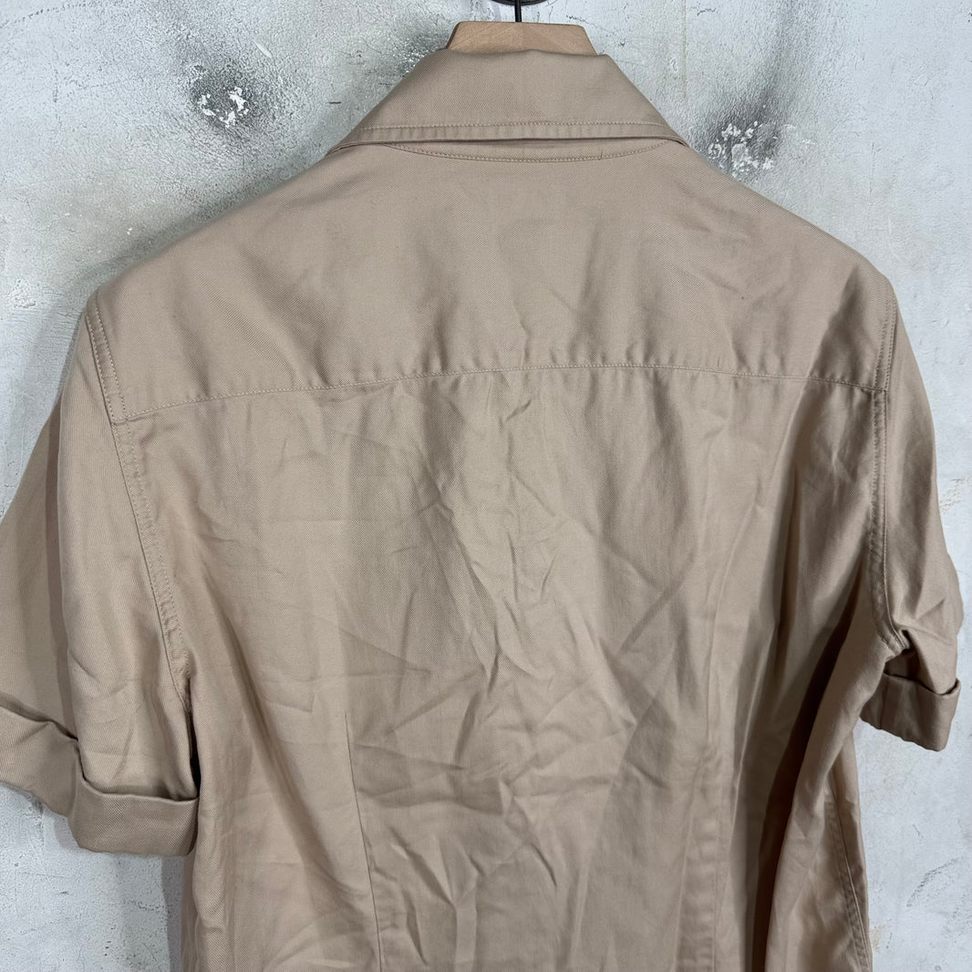 Brunello Cucinelli Camp Collar Snap Button Shirt