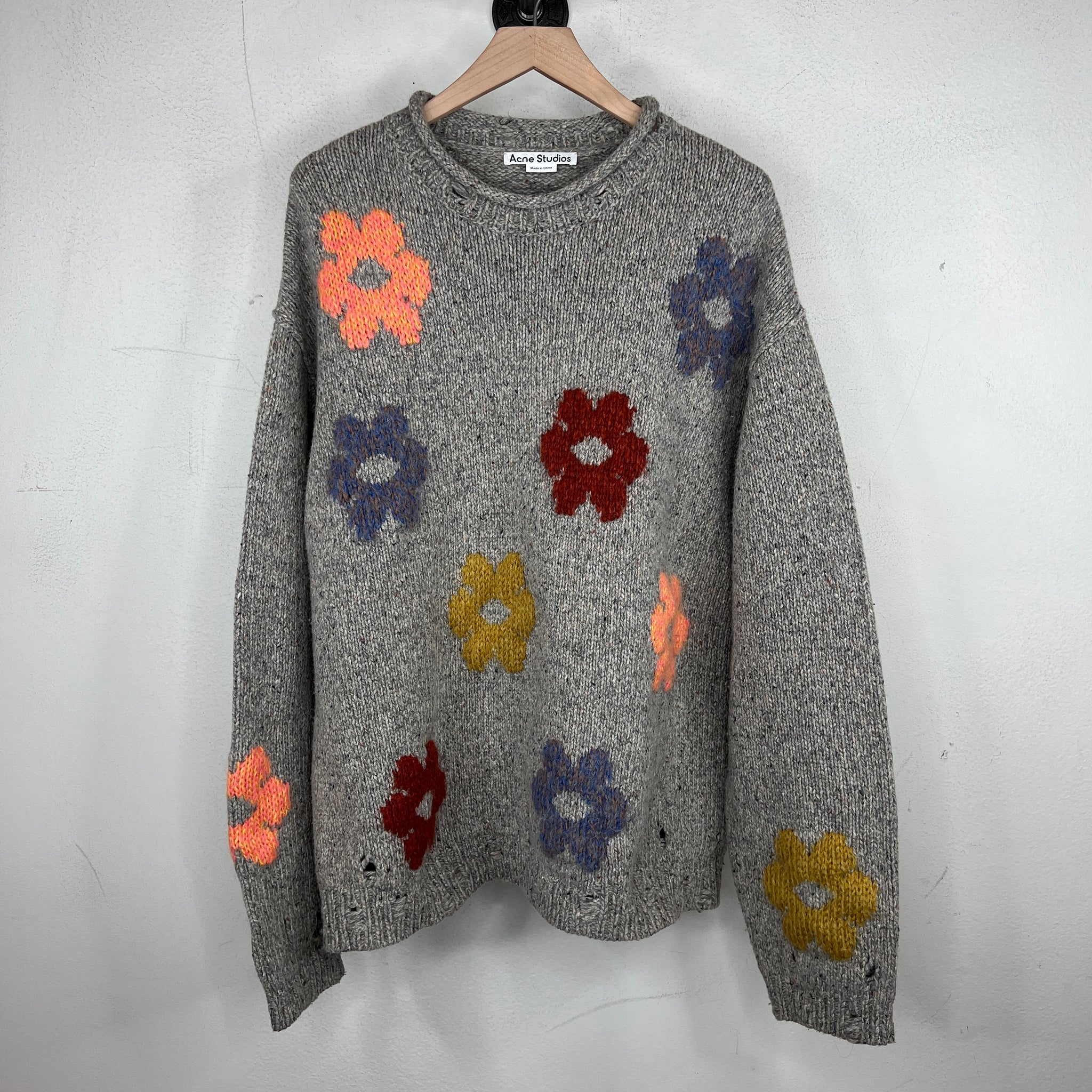 Acne Studios Floral Knit Sweater