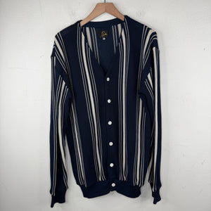 Needles Navy Pinstripe Cardigan