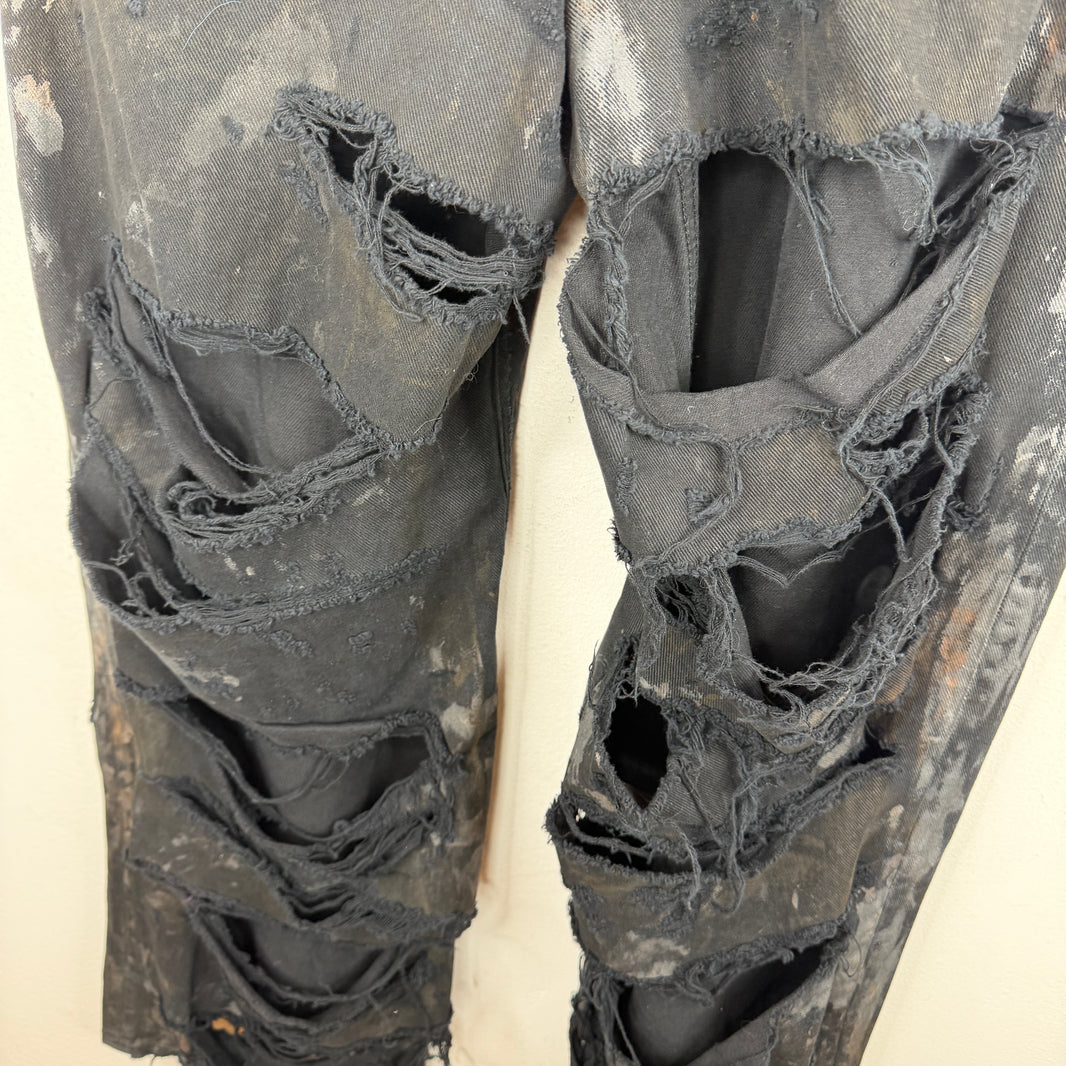 Balenciaga Mud Show Ripped Jeans