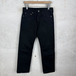 Iron Heart Hemmed Black Jeans