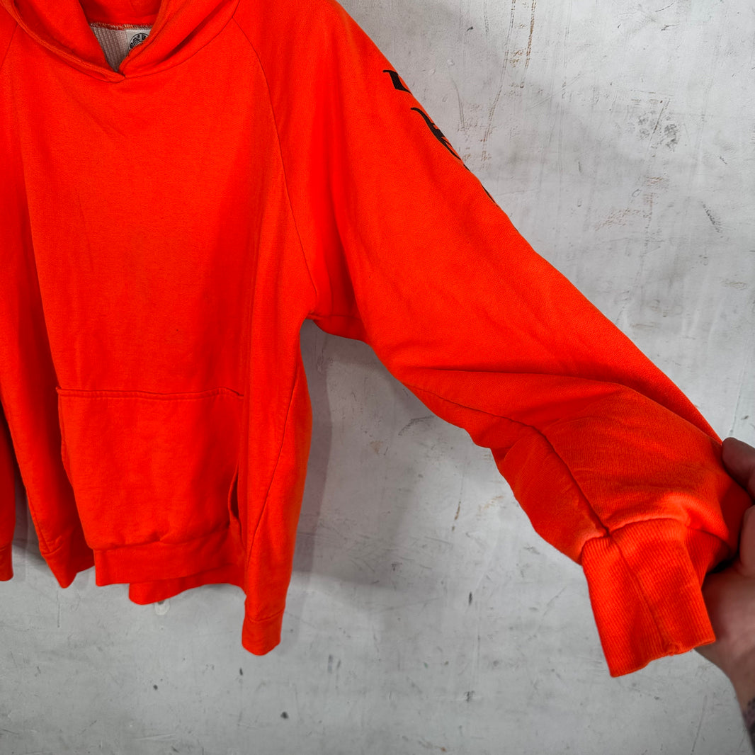Chrome Hearts Orange Thermal Horseshoe Pullover Hoodie