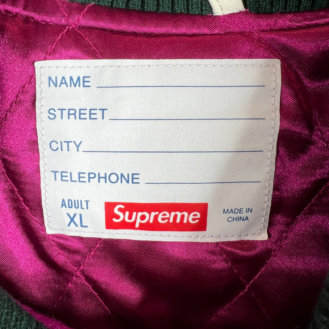 Supreme Magenta Drill Team Varsity Jacket