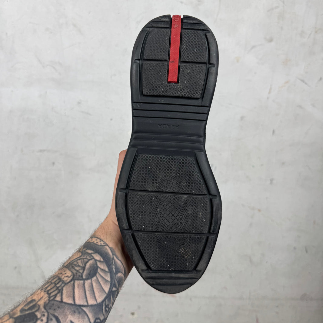 Prada Triple Black Patent Americas Cup