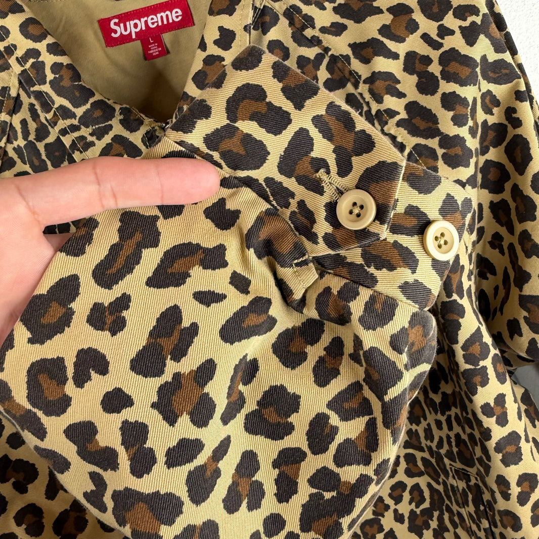 Supreme Toy Machine Leopard Harrington Jacket