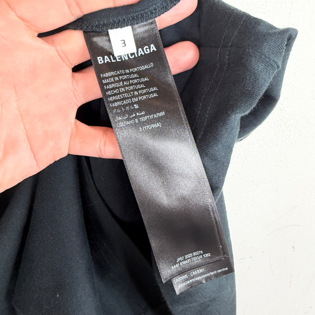 Balenciaga BB Gray/Black T-Shirt