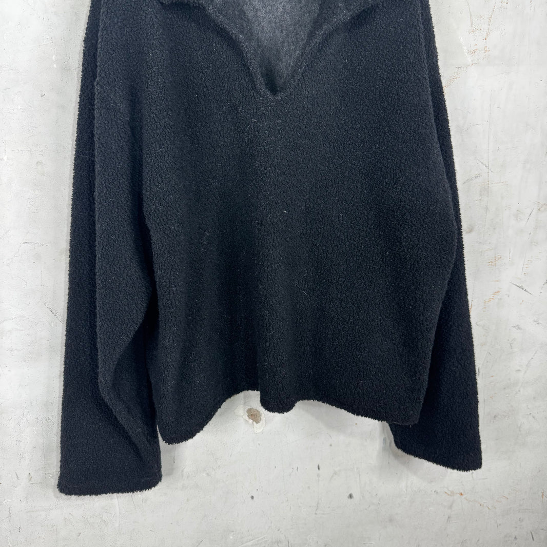 Stussy Black Cowboy Fleece Pullover