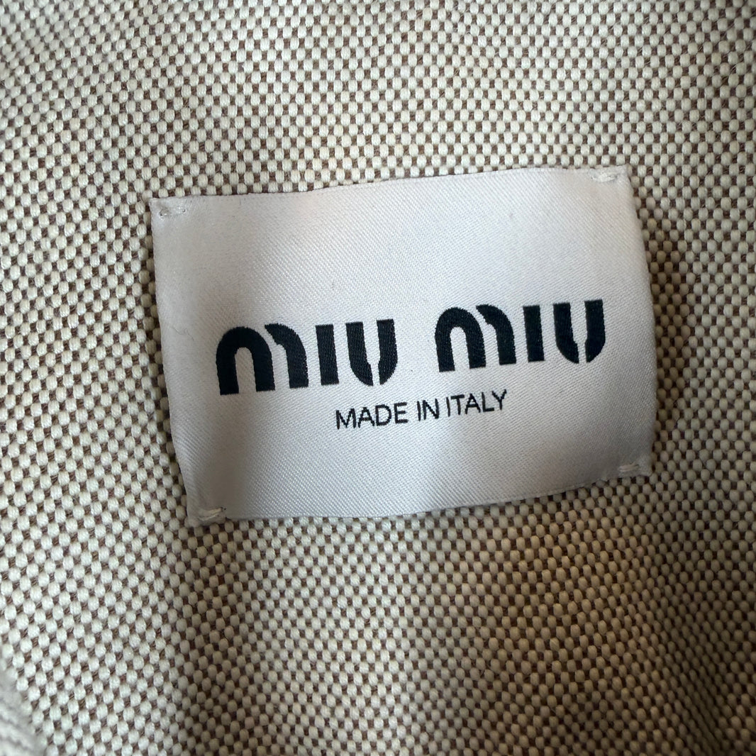 Miu Miu Jacquard Canvas Blouson