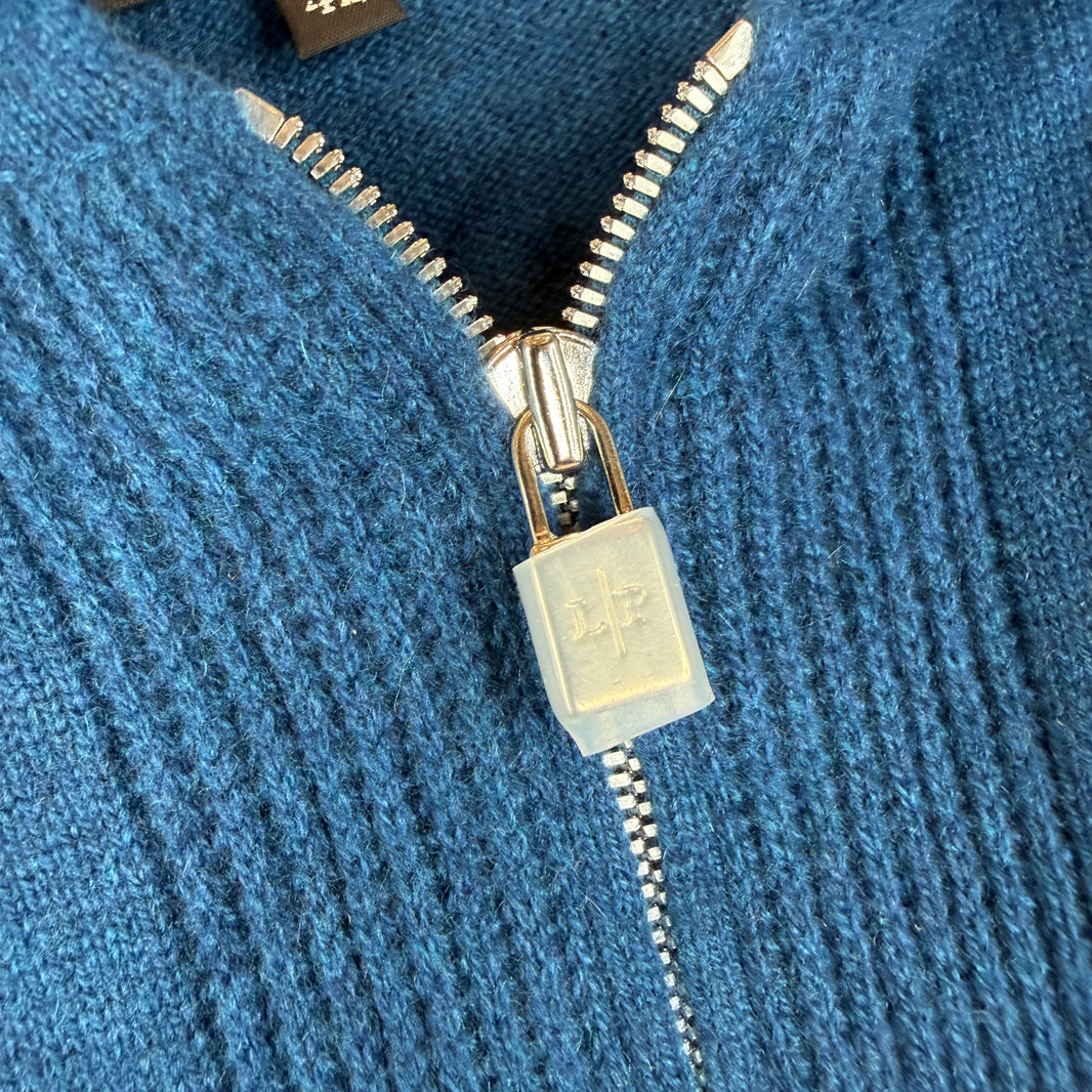 Loro Piana Baby Cashmere Blue Hoodie
