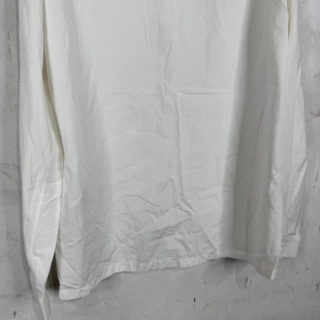 Balenciaga Collarless Bleached L/S Shirt