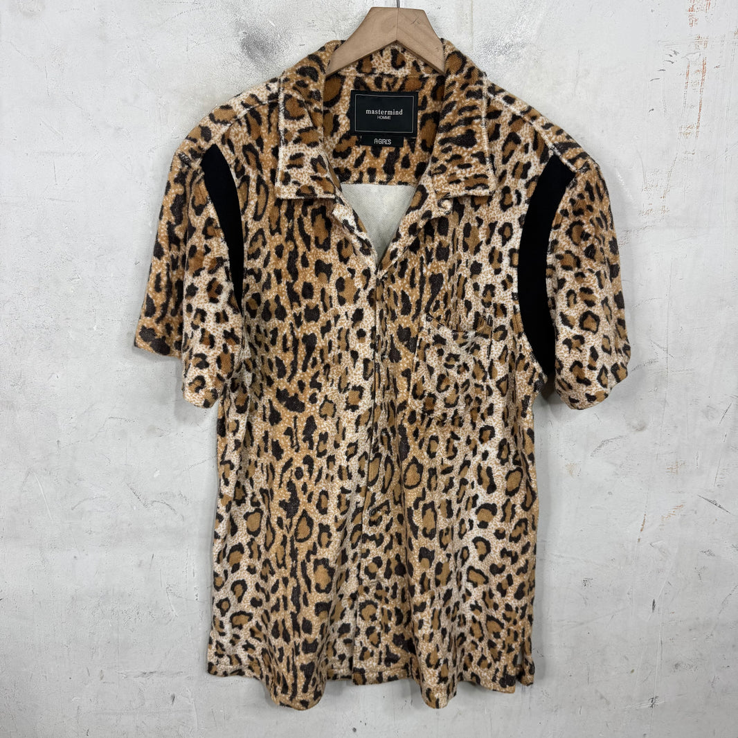Mastermind Japan Cheetah Paneled Shirt