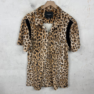 Mastermind Japan Cheetah Paneled Shirt