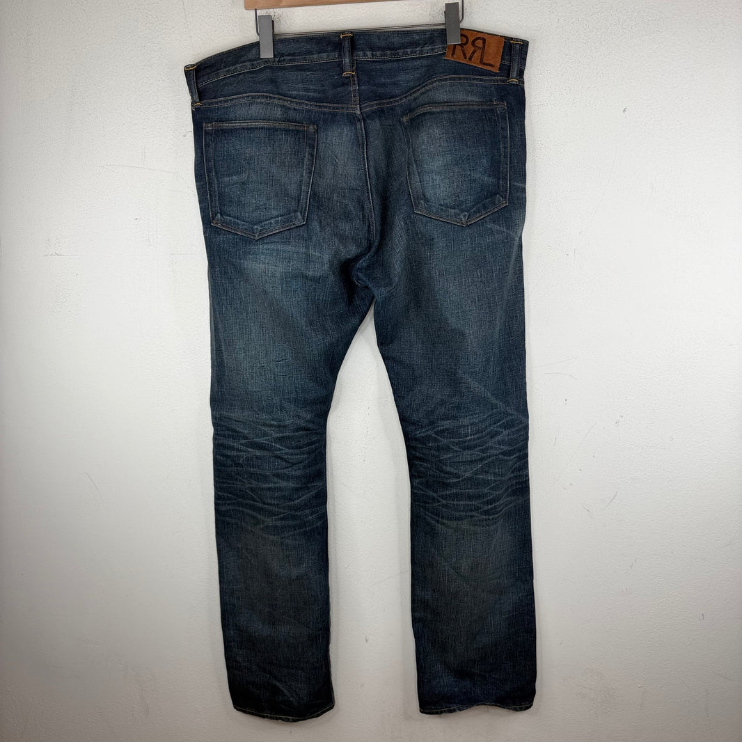 RRL Dark Wash Straight Leg Jeans