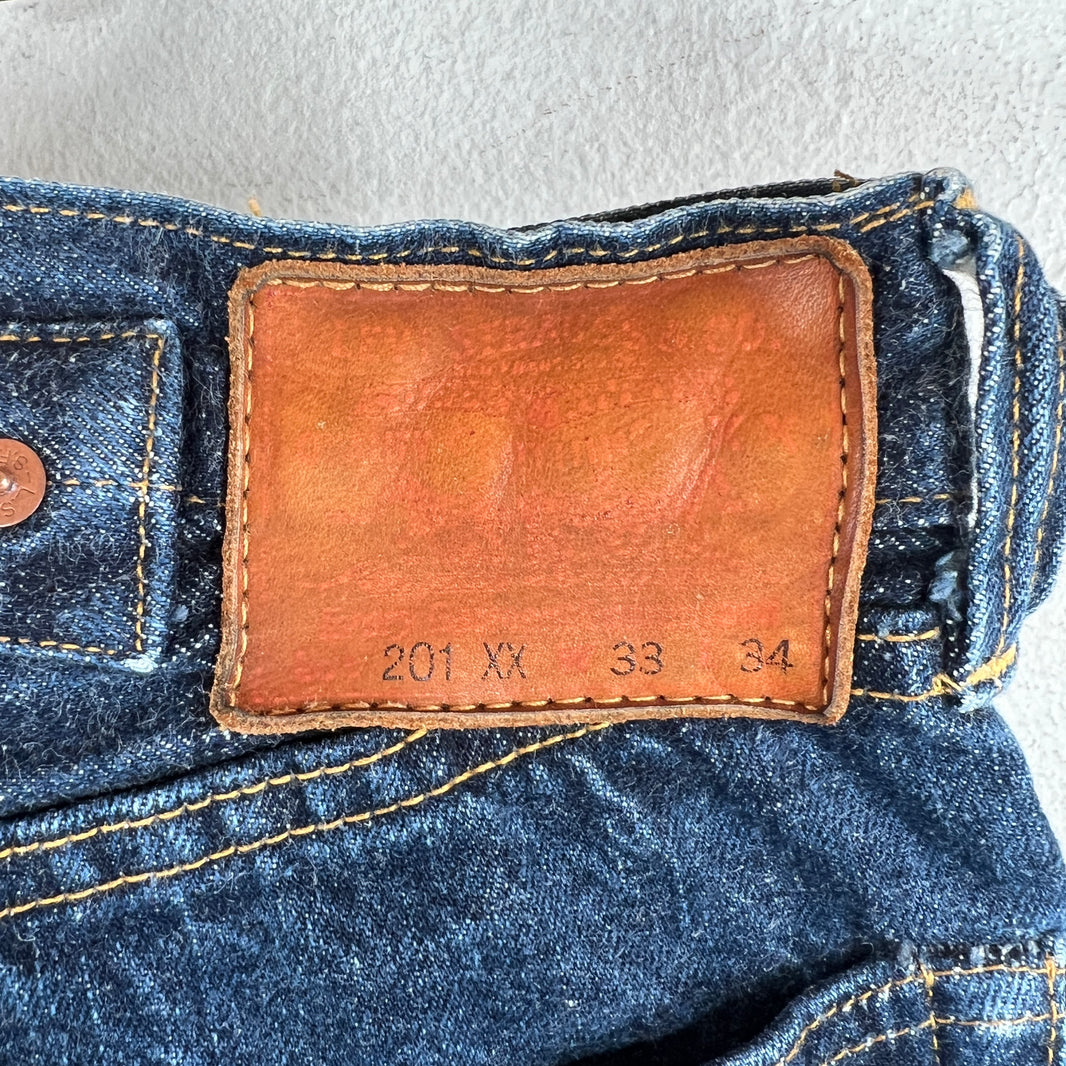 Vintage Levi's LVC 201xx Selvedge Buckleback Jeans