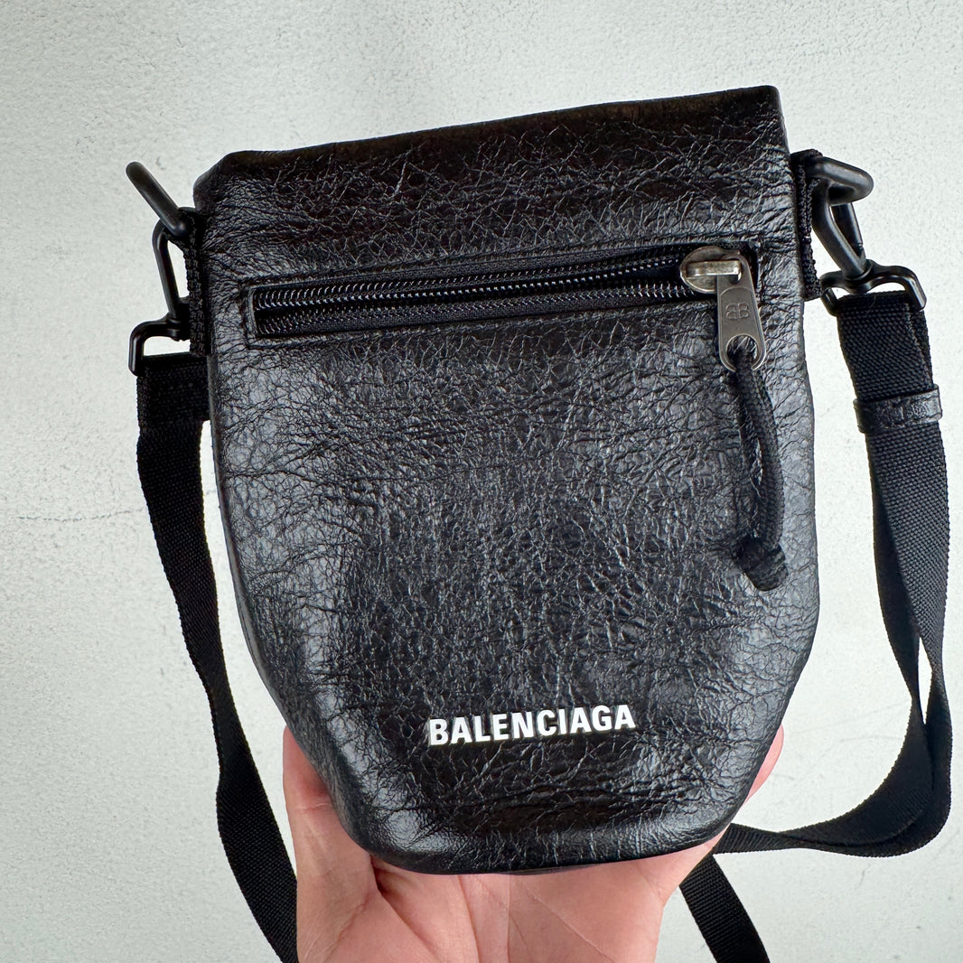 Balenciaga Round Leather Side Bag