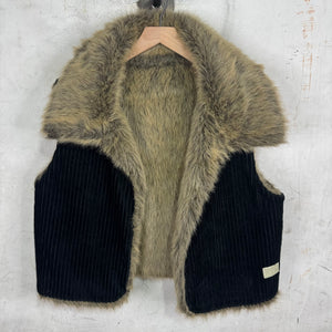 Walter Van Beirendonck Fur Lined Corduroy Vest