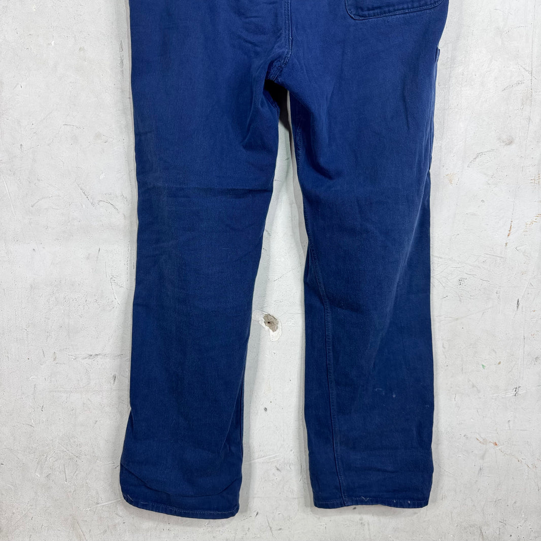 Vintage Blue French Workwear Painter Pants