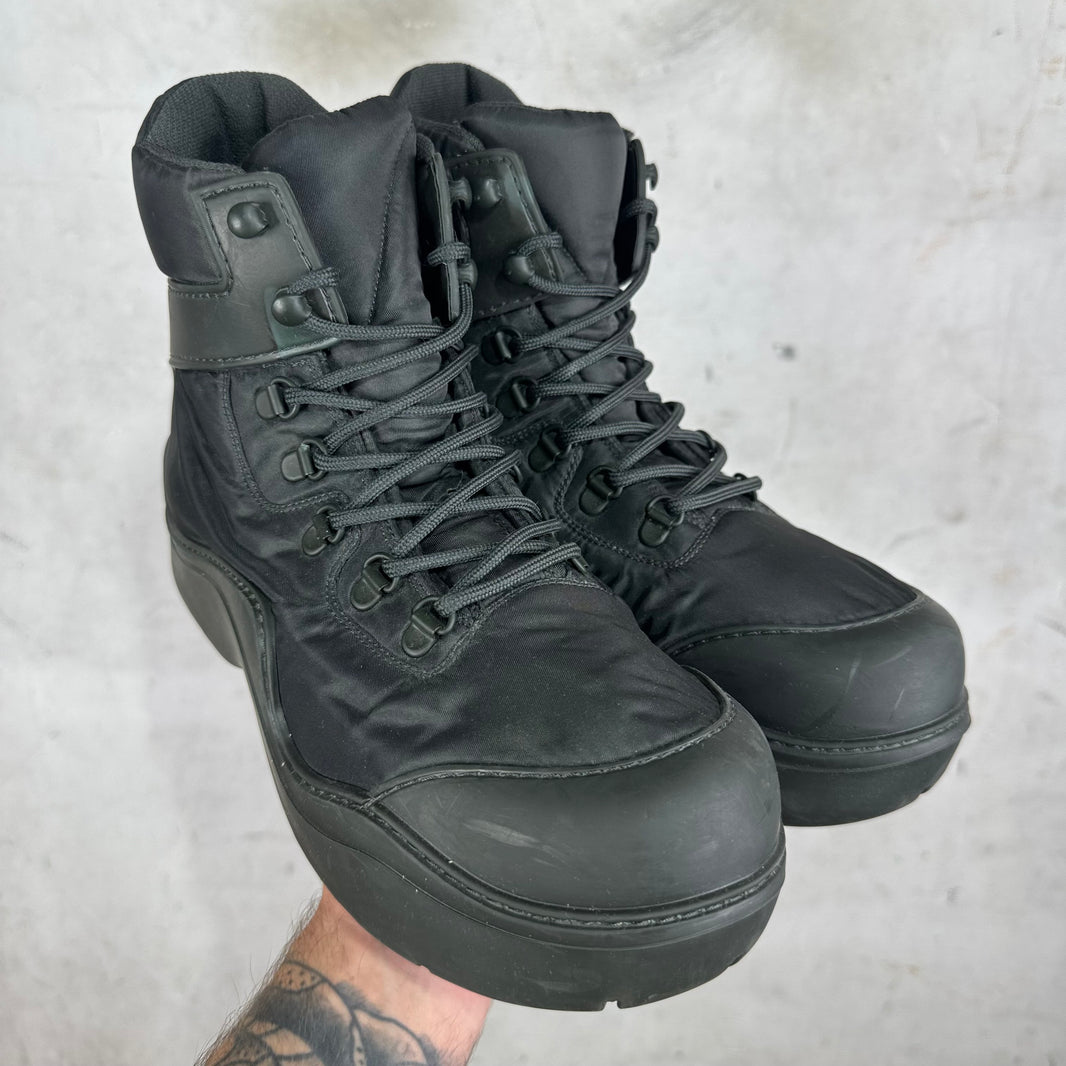 Bottega Veneta Charcoal Bomber Puddle Boots