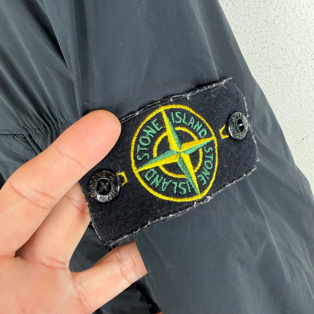 Stone Island Black Hooded Puffer Jacket