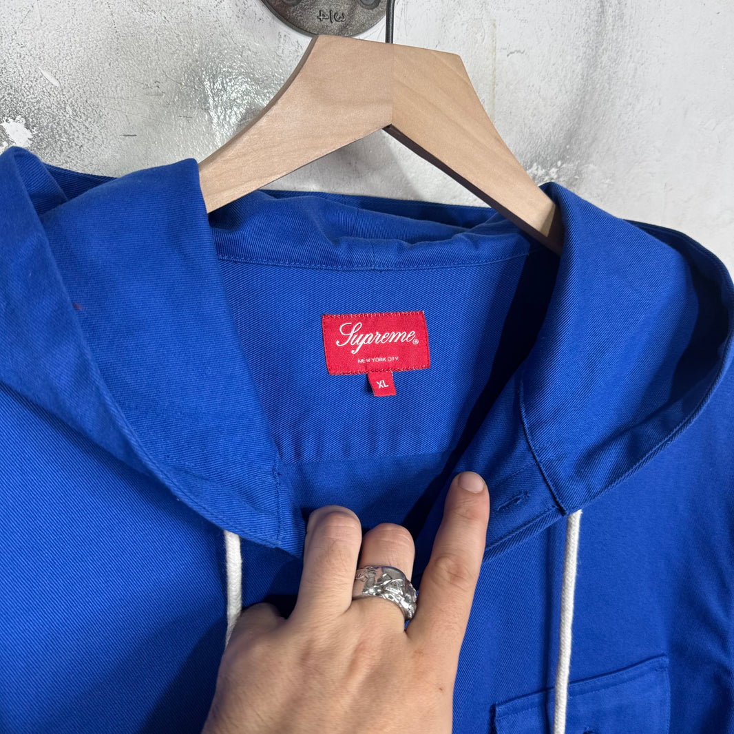 Supreme Blue Planes Hooded Overshirt