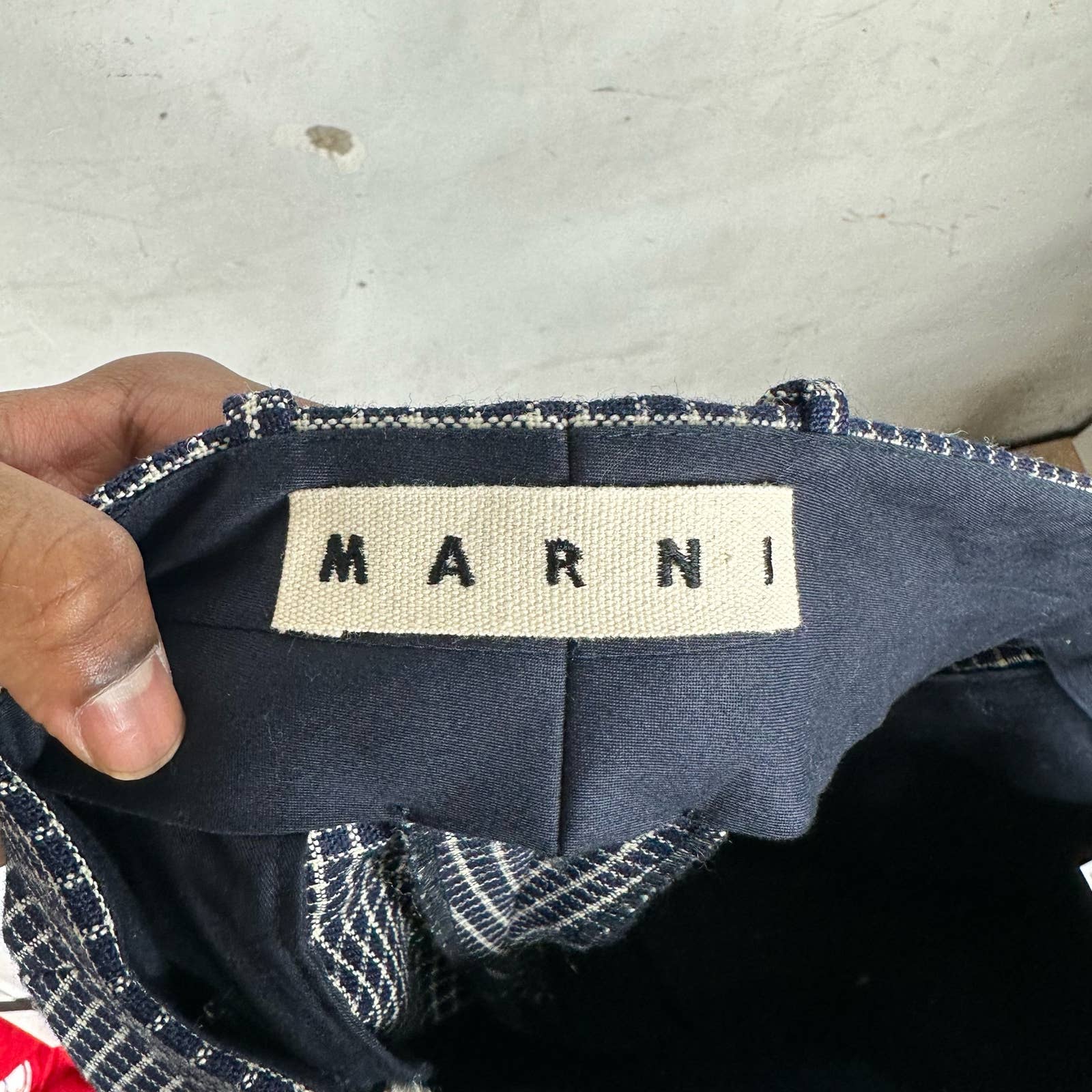 Marni Plaid Woven Pants