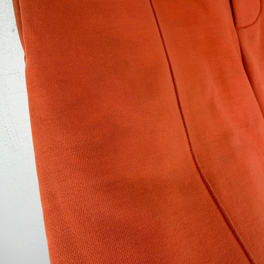 Helmut Lang Orange Pleated Slim Sweatpants