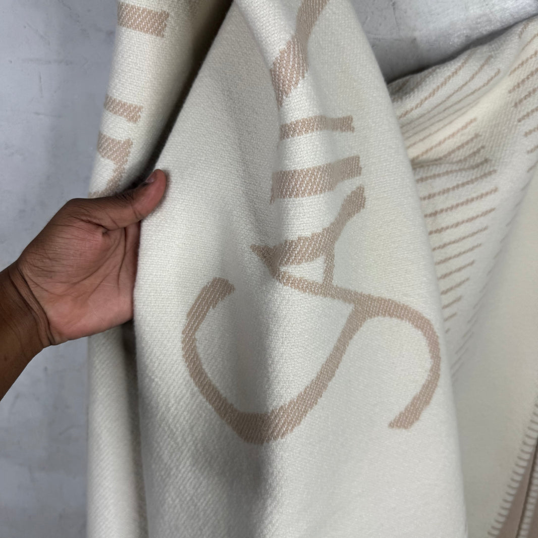 Saint Laurent Reversible Throw Blanket