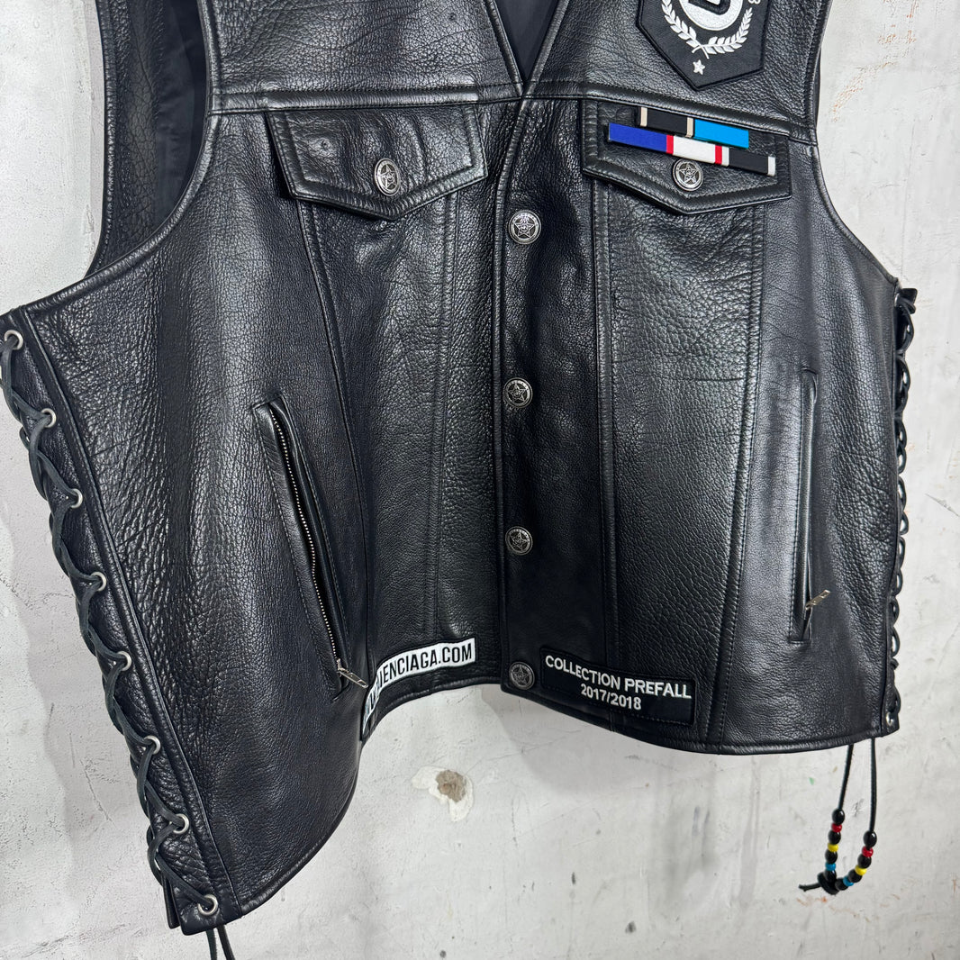 Balenciaga Leather Biker Vest