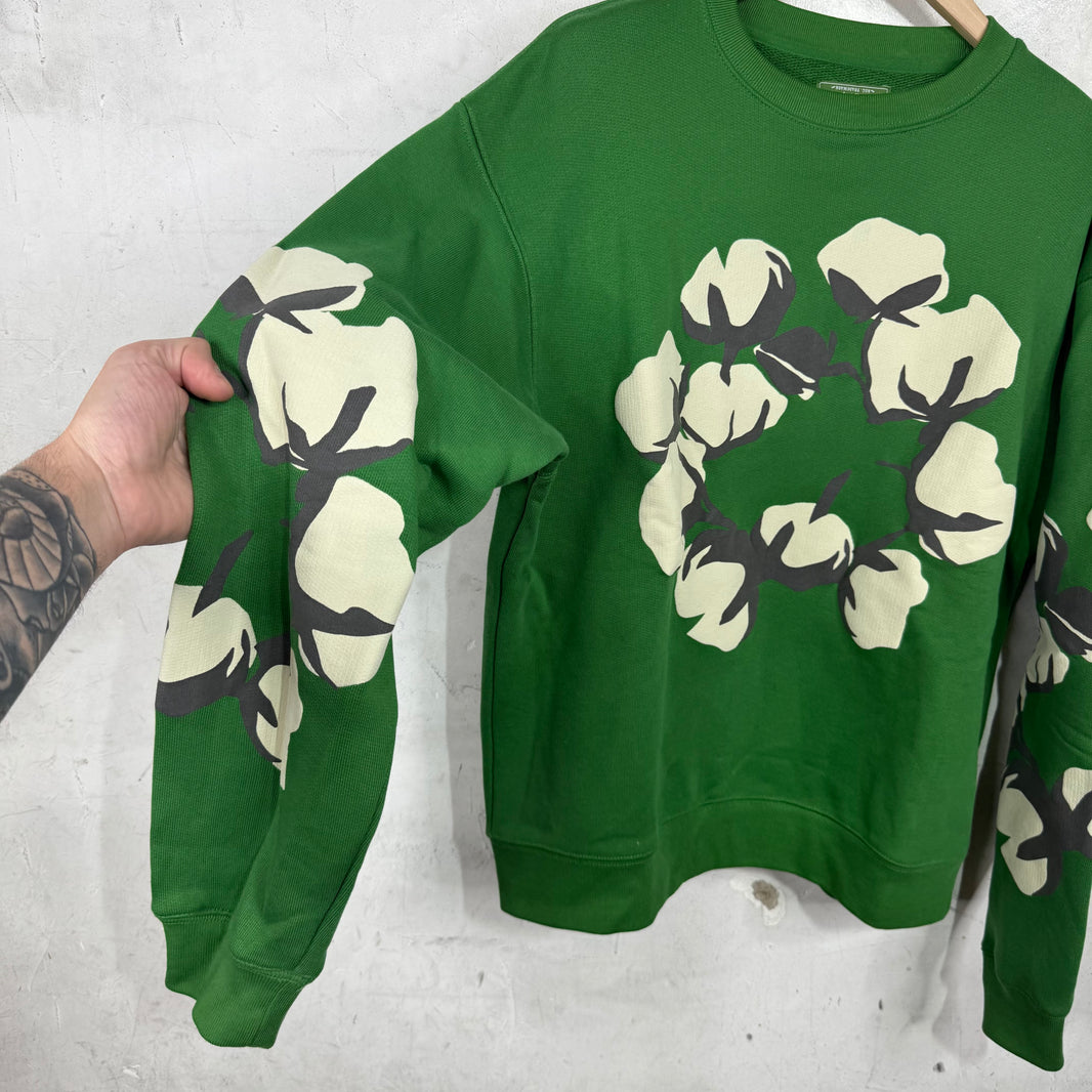 Denim Tears x CPFM Green Wreath Crewneck Sweater
