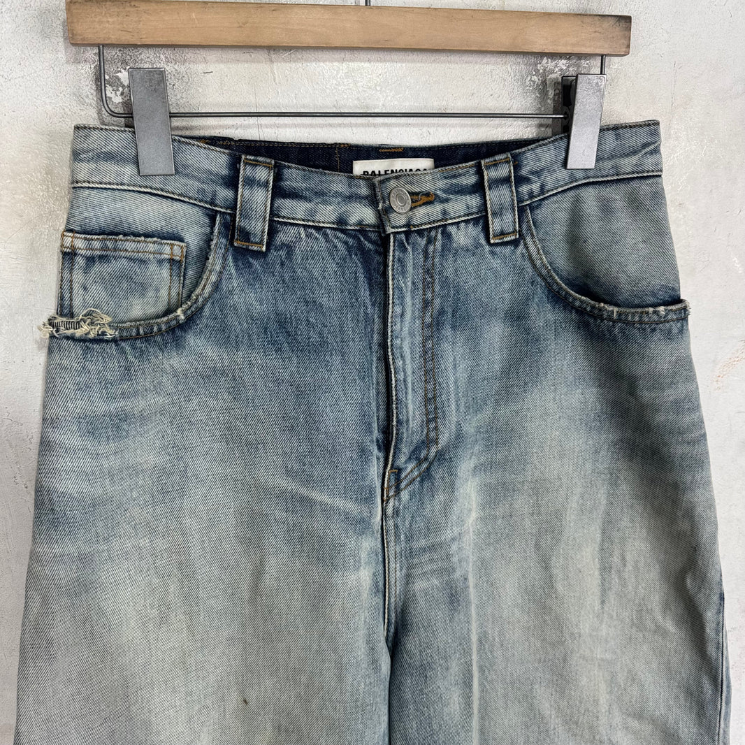 Balenciaga Split Wash Baggy Shorts