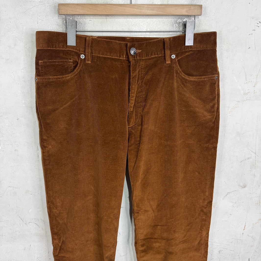Zegna Brown Corduroy Pants