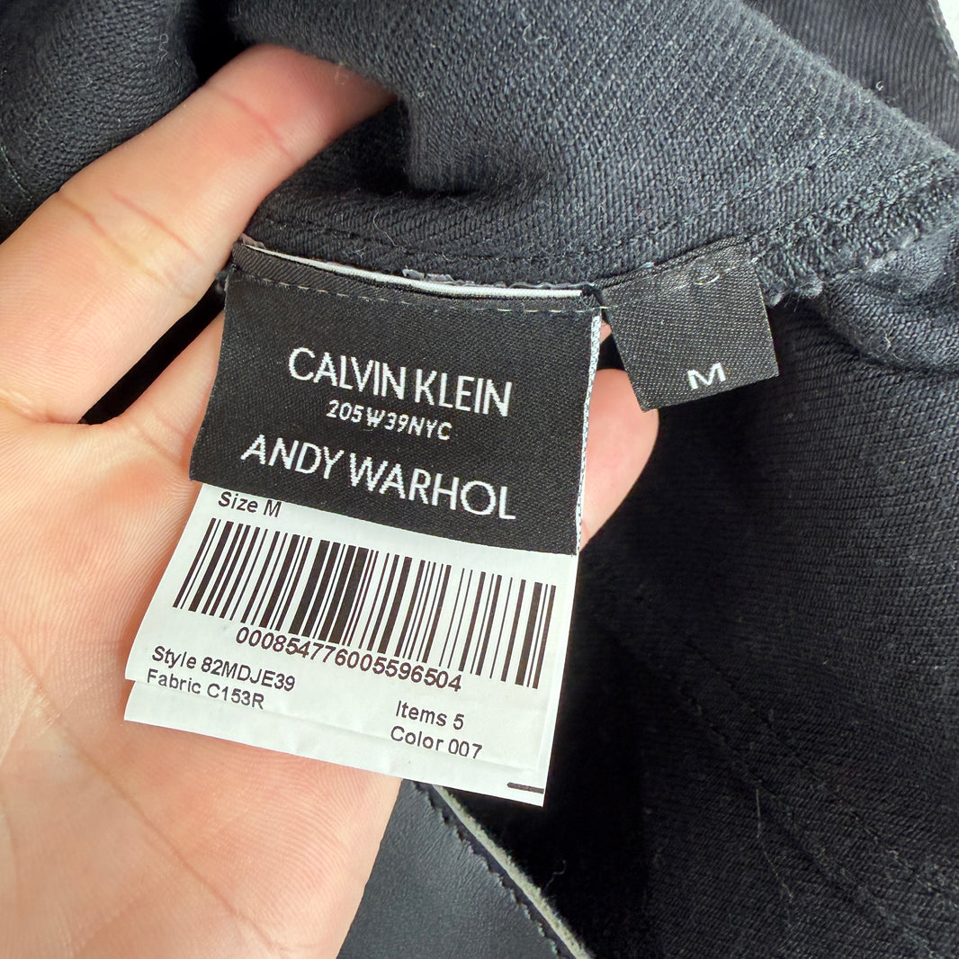 Calvin Klein 205W39NYC Andy Warhol Black Printed Denim Jacket