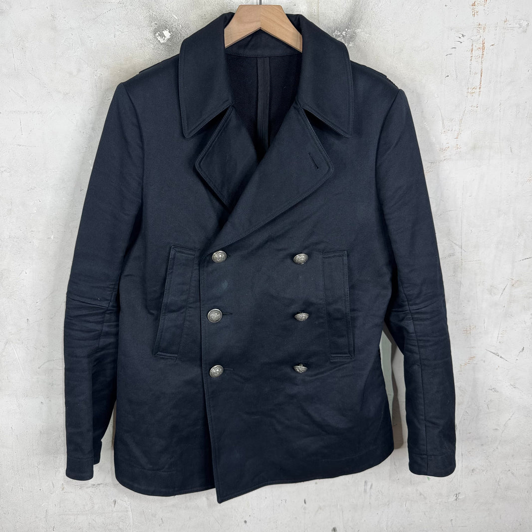 Balmain Mesh Paneled Peacoat